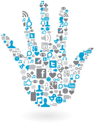 social media hand