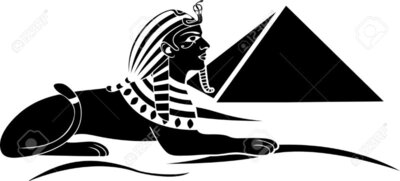 13324927 egyptian sphinx with pyramid black stencil Stock Vector god sunday 13