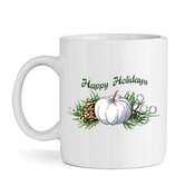 Christmas- High quality ceramic white mug